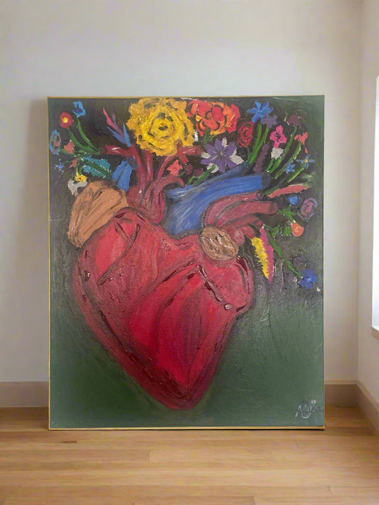“Bloom from Within” – Hand-Painted Original Artwork